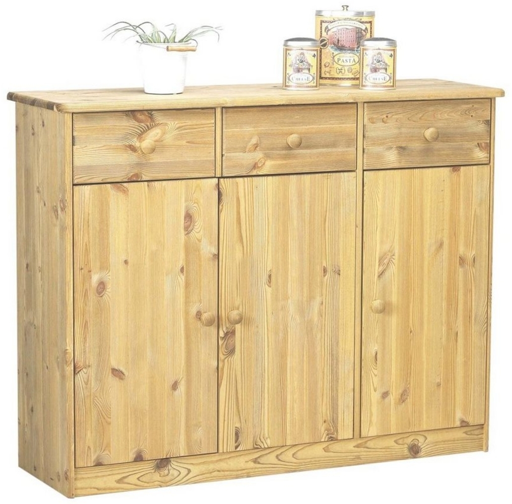 ebuy24 Sideboard Nelly Sideboard 3 Schubladen 3 Türen gebeitzt. Bild 1