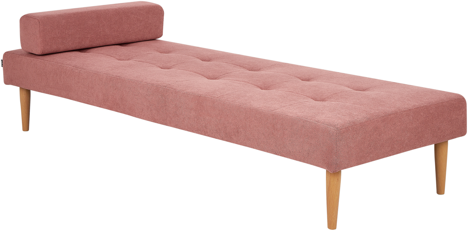 Chaiselongue rosa mit Kissen NIORT Bild 1