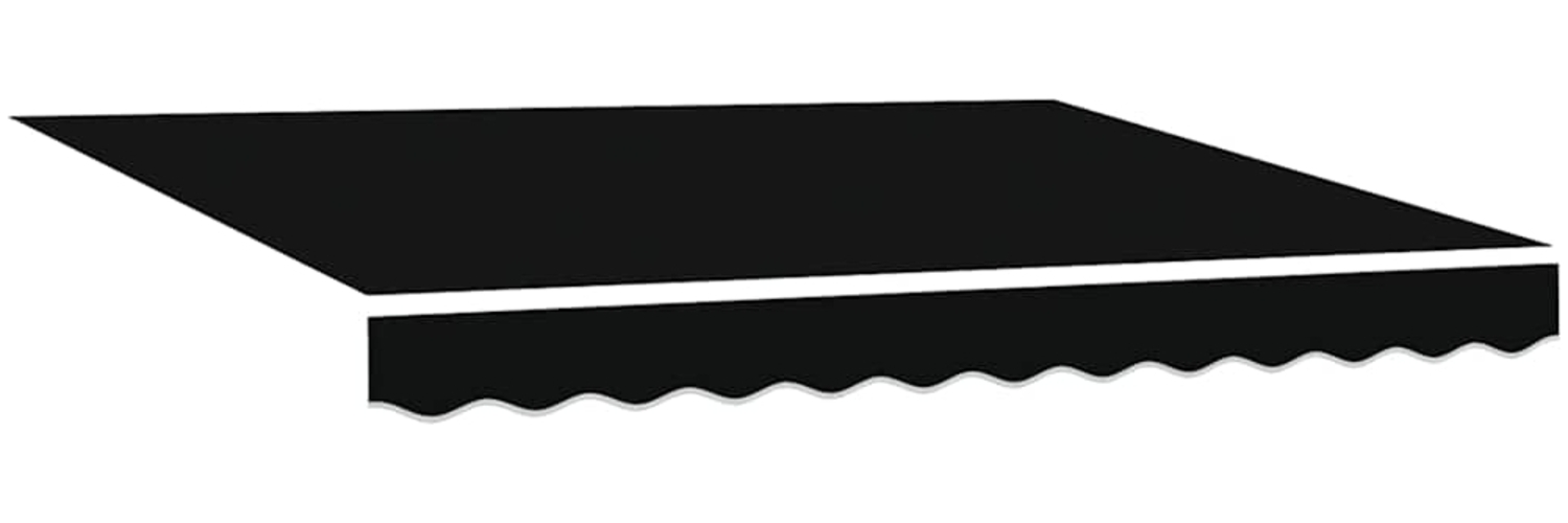 vidaXL Einziehbare Markise Schwarz 300 x 250 cm Stoff 3330038 Bild 1