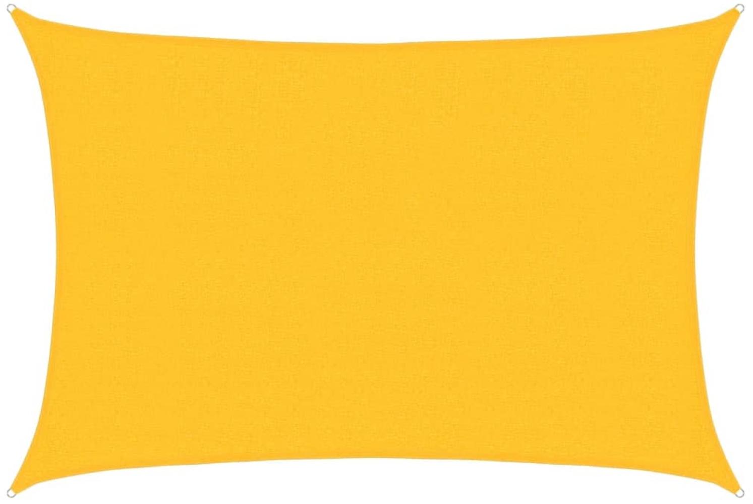 vidaXL Sonnensegel 160 g/m² Gelb 2,5x3,5 m HDPE 311563 Bild 1