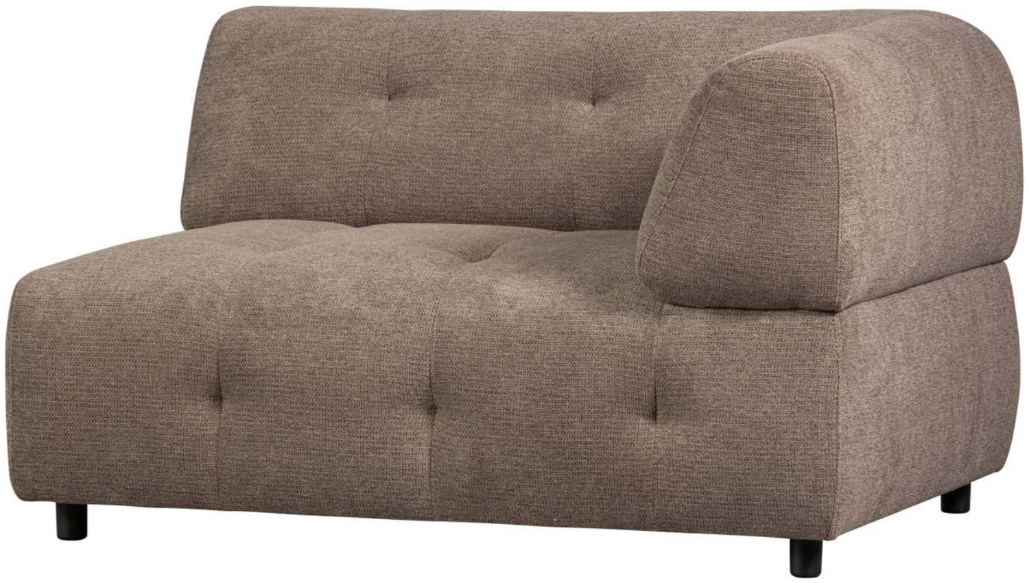 Modulsofa Louis aus Chenille Rechts, Braun Bild 1