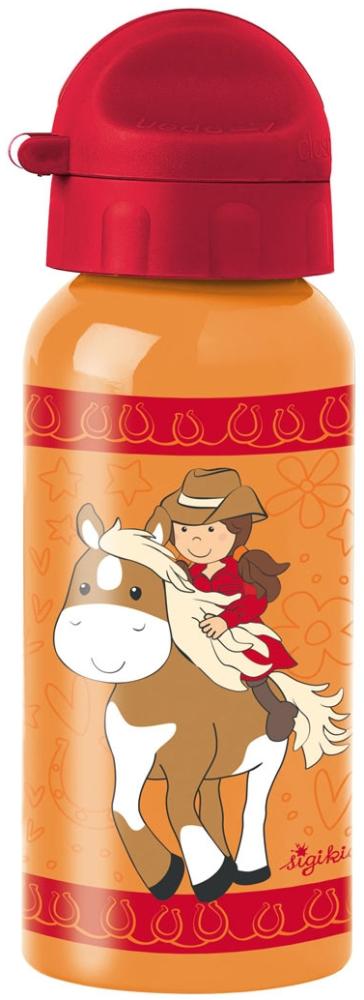 Sigikid Kinder Edelstahl-Trinkflasche 400 ml Gina Galopp - A Bild 1