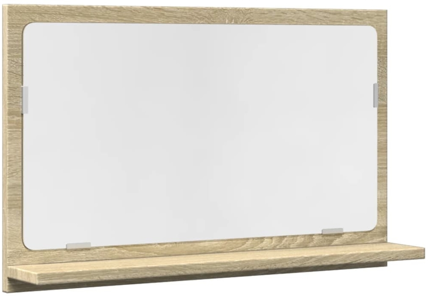 vidaXL Badspiegel mit Ablage Sonoma-Eiche 60x11x37 cm Holzwerkstoff 856191 Bild 1