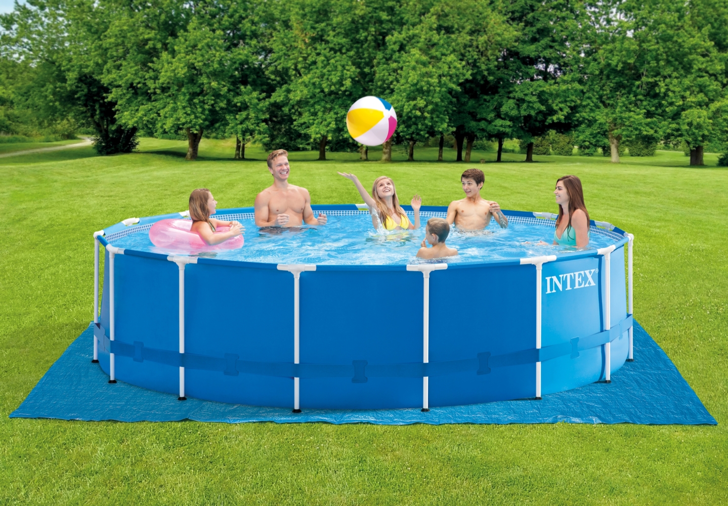 Intex Frame Pool Set Rondo Ø 457x122 cm Bild 1