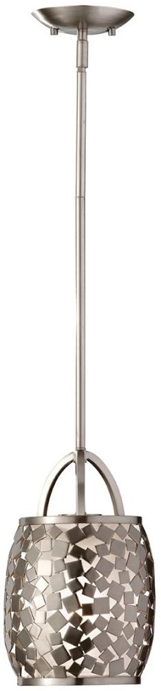 Pendellampe, Deckenleuchte, Stahl Glas, Edelstahl, D 18,4 cm Bild 1