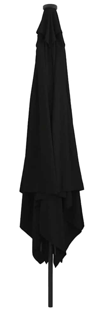 vidaXL Gartenparasol Schwarz 295 x 295 x 245 cm Polyester und Stahl 42003666 Bild 1