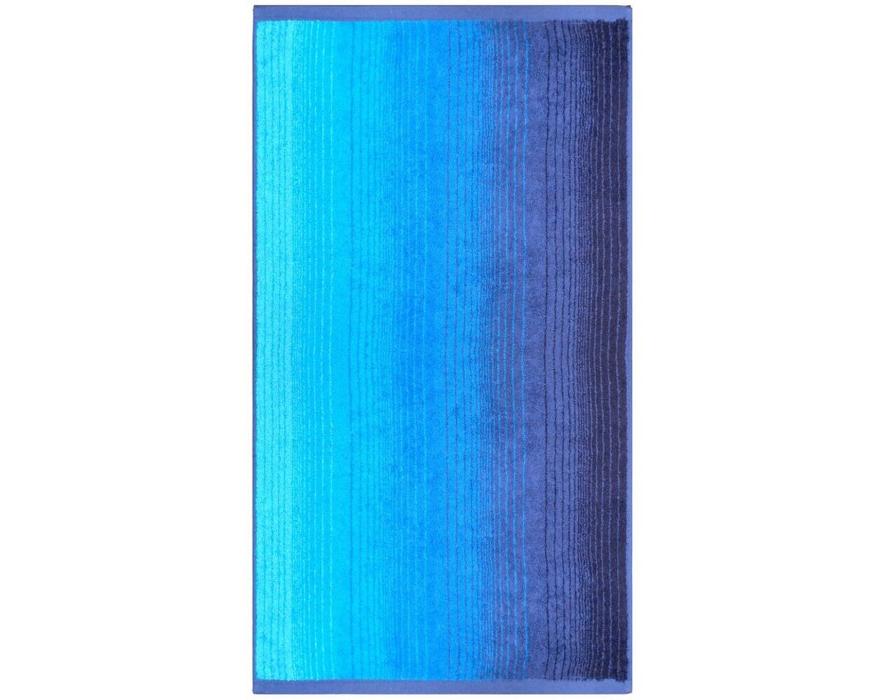 Handtücher Duschtücher - Farbverlauf Design - aus Bio Baumwolle 50x100 cm blau Bild 1