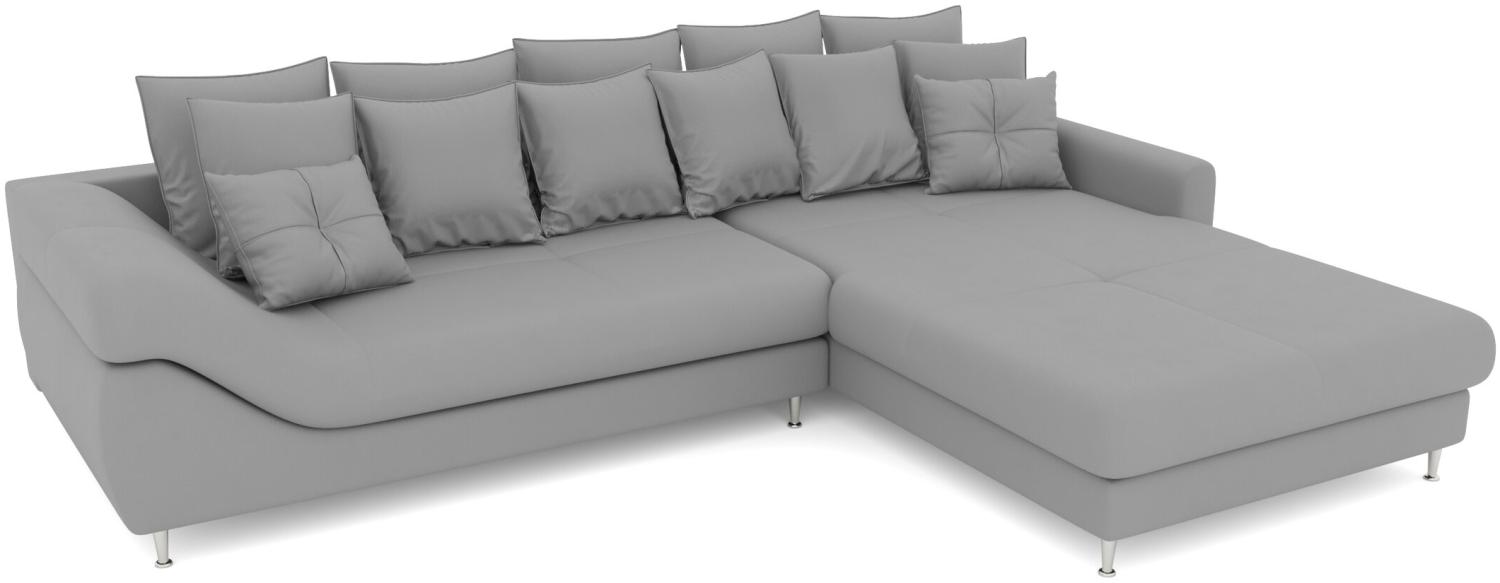 Stylefy Arthur Ecksofa Rechts Kunstleder Weiß Bild 1