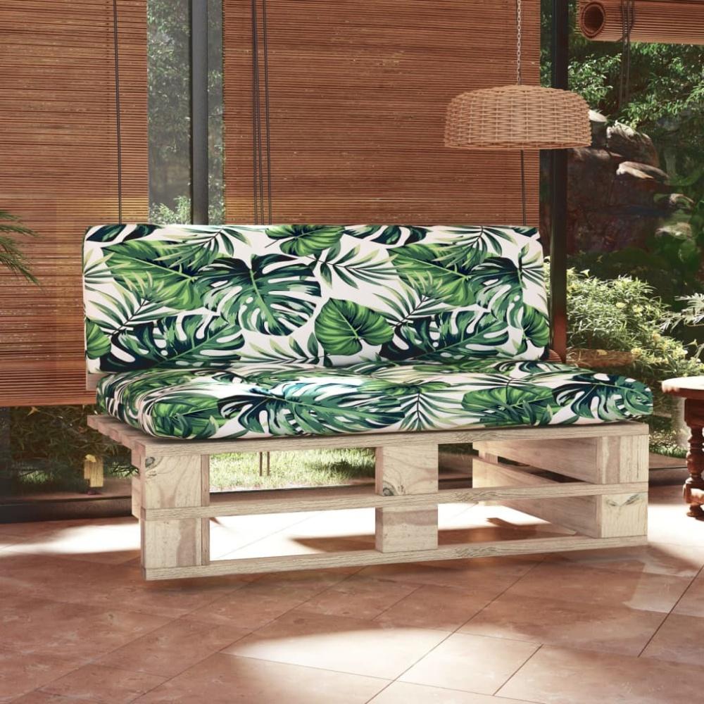 vidaXL Outdoor-Mittelsofa Paletten Imprägniertes Kiefernholz Bild 1