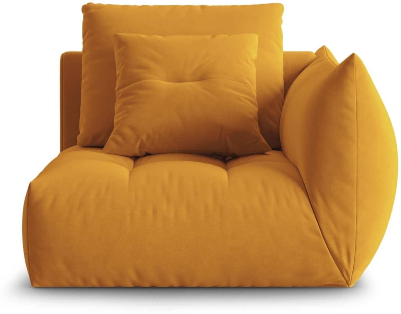 Micadoni Eckmodul Bloom Rechts Samt Casino Gelb Bild 1