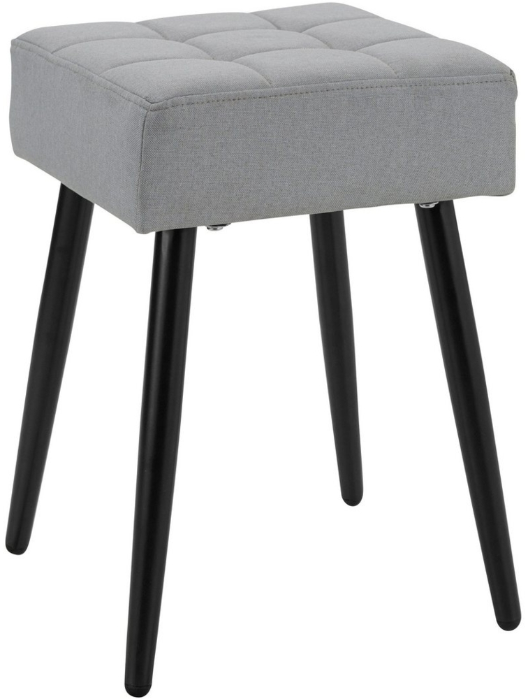 loft24 Hocker Luisa (1 St), Sitzhocker, quadratisch, Bezug aus Webstoff, Sitzhöhe 47 cm Bild 1