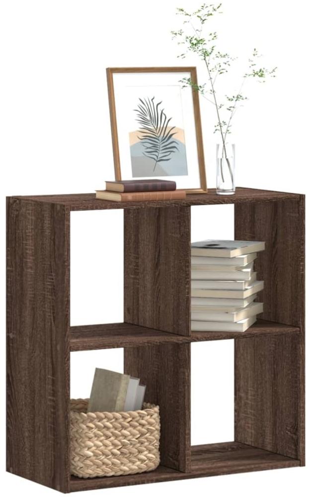 vidaXL Bücherregal Braun Eichen-Optik 68,5x32x68,5 cm Holzwerkstoff 852831 Bild 1