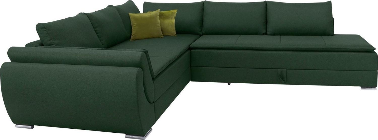 INOSIGN Ecksofa Göteborg, mit Boxspring-Bettfunktion und Bettkasten, Dauerschlaffunktion, Topper Bild 1