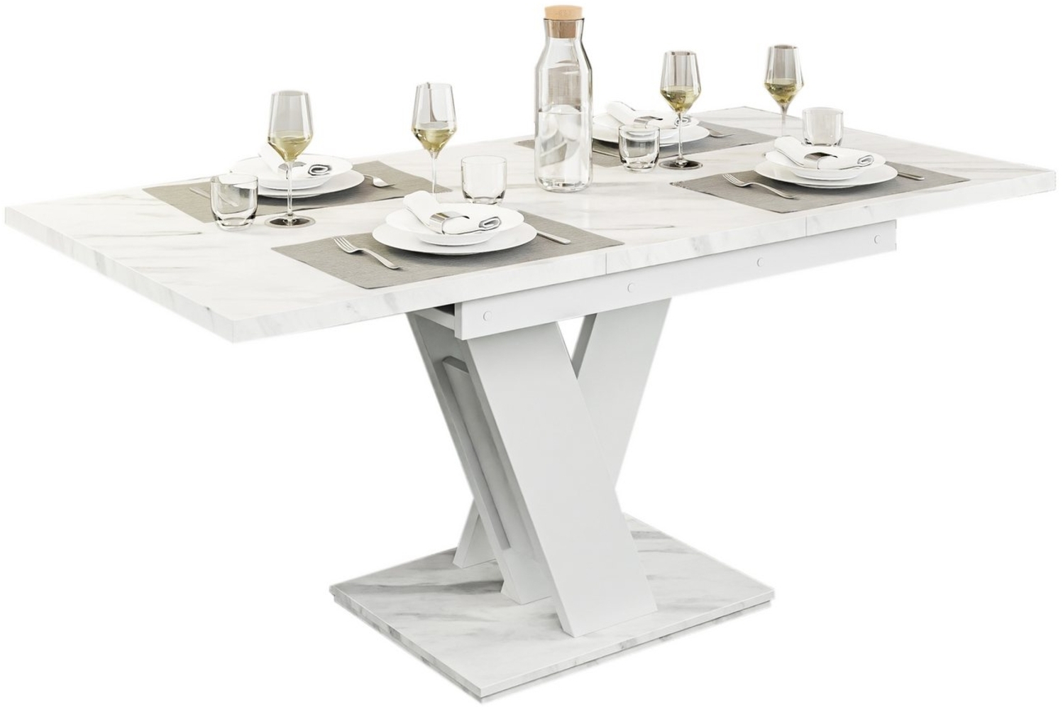 Compleo Esstisch Vinci Esszimmertisch, ausziehbar 120-160 cm, Esszimmer Bild 1