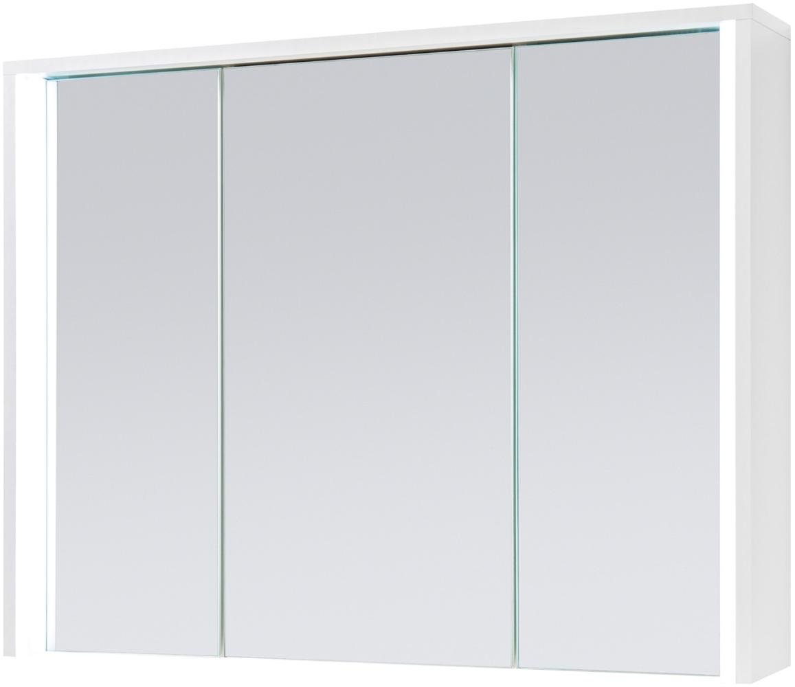 Spiegelschrank >Kirkja< in Weiß - 86x68x17,5cm (BxHxT) Bild 1