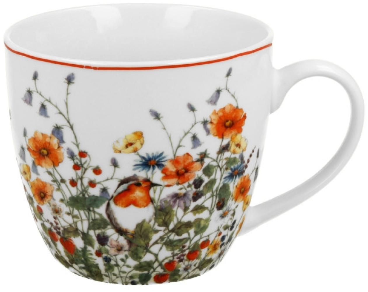 DUO FLORAL Becher 460 ml WILD BIRD in Tragetasche, New Bone China Porzellan Bild 1