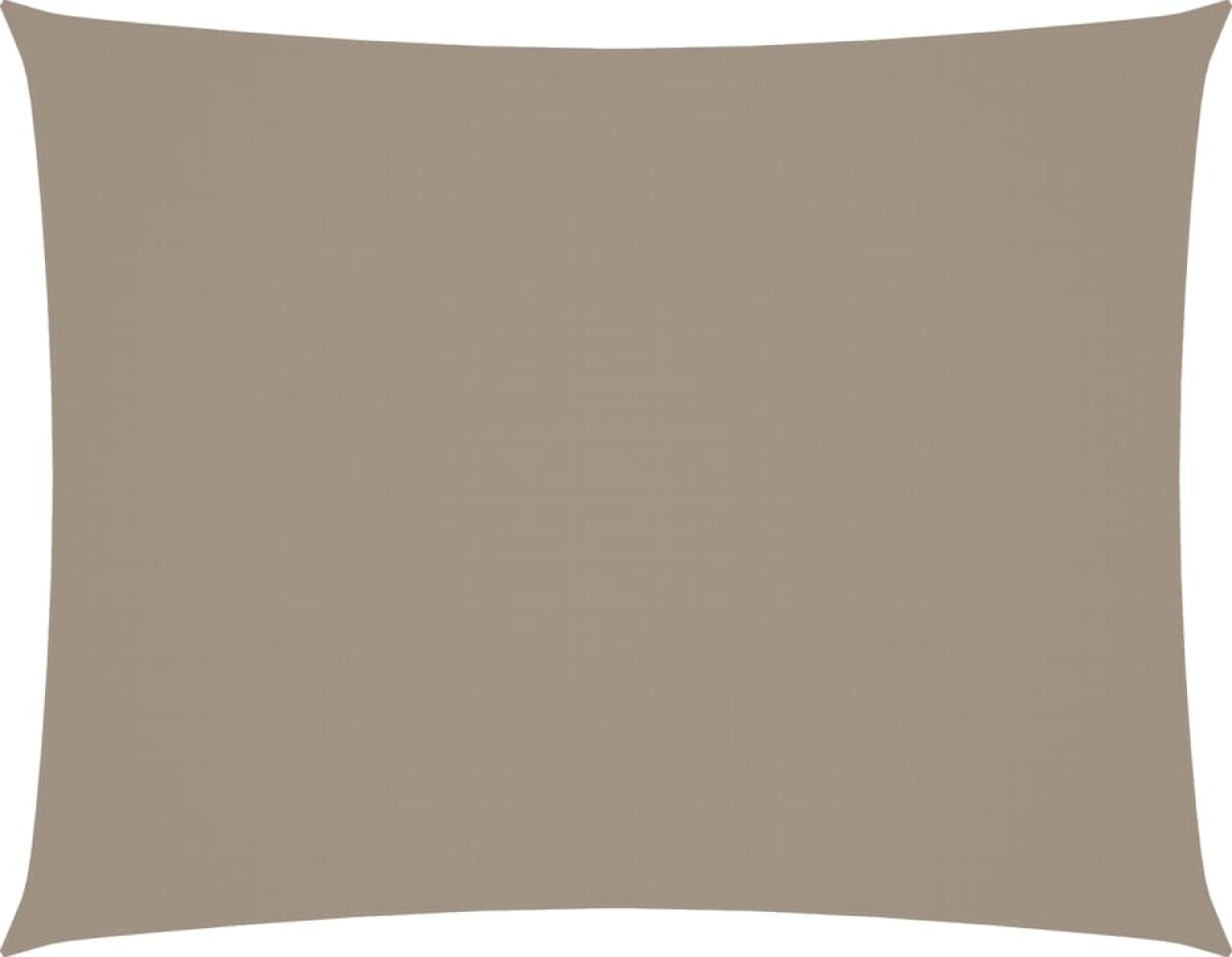 vidaXL Sonnensegel Oxford-Gewebe Rechteckig 6x8 m Taupe 135443 Bild 1
