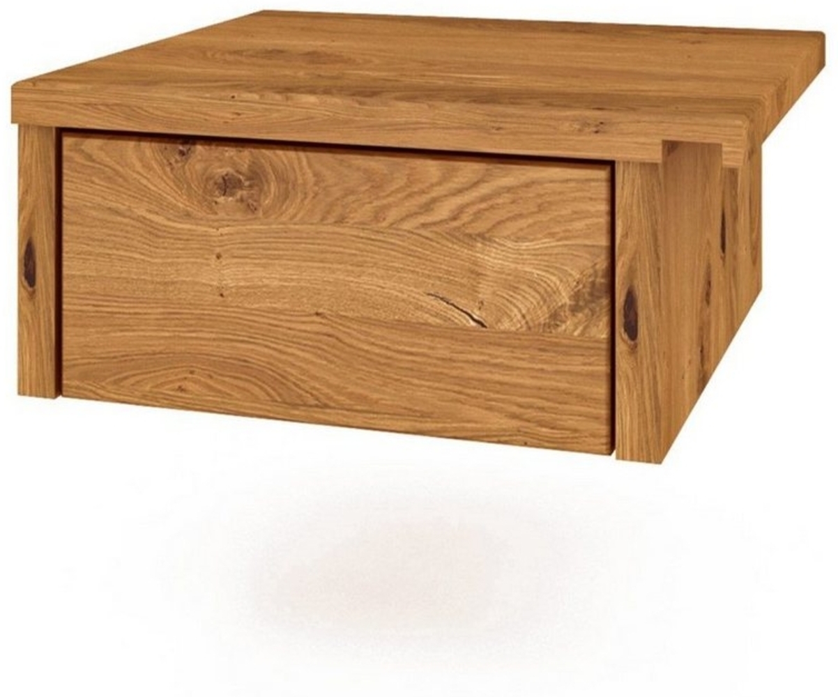 byoak Nachtkommode VENTO aus Massivholz, Naturgeölt Bild 1