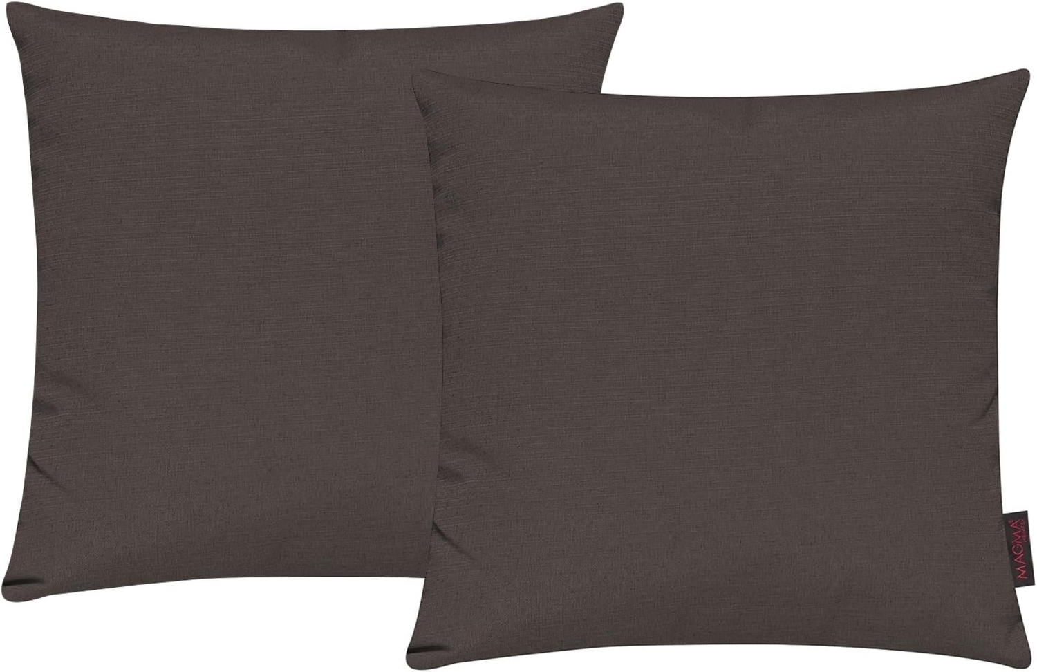MAGMA Kissenhüllen FINO - ca. 50 x 50 cm - 2er Set braun Bild 1