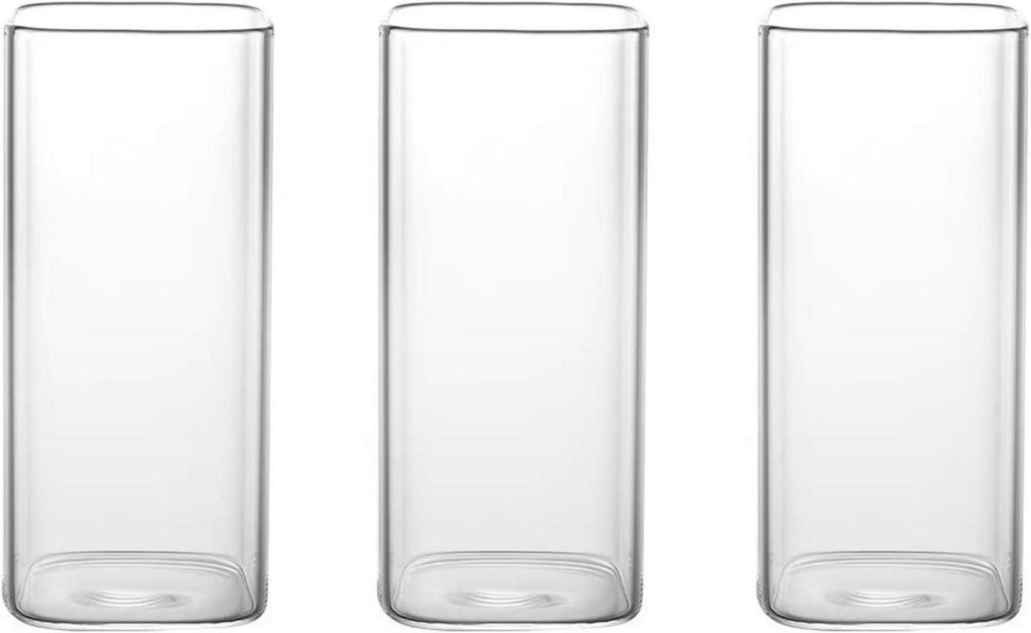 Quadratische Gläser Set Modern Cocktail Longdrink Wassergläser Gelegenheiten Bild 1