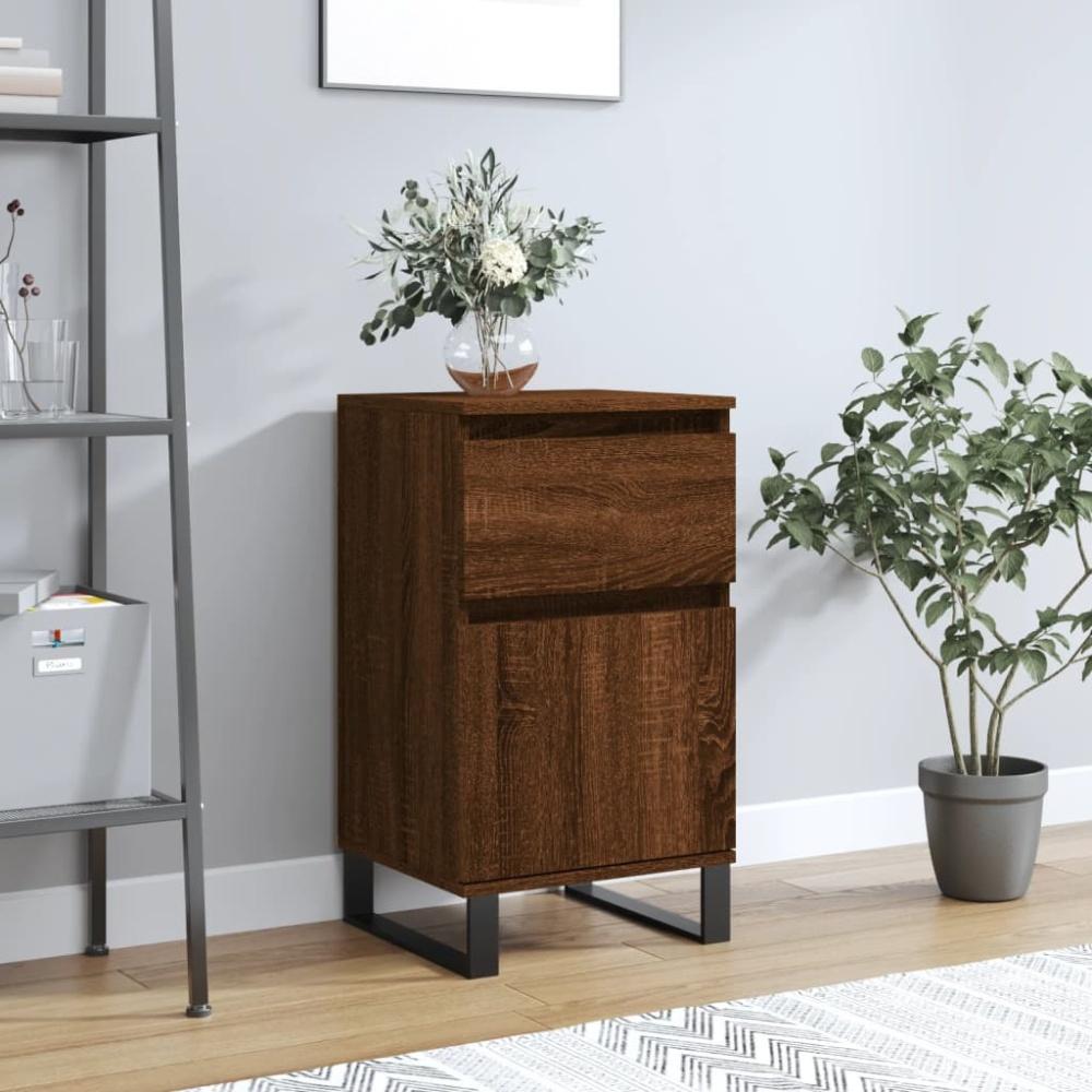 vidaXL Sideboard Braun Eichen-Optik 40x35x70 cm Holzwerkstoff 831178 Bild 1