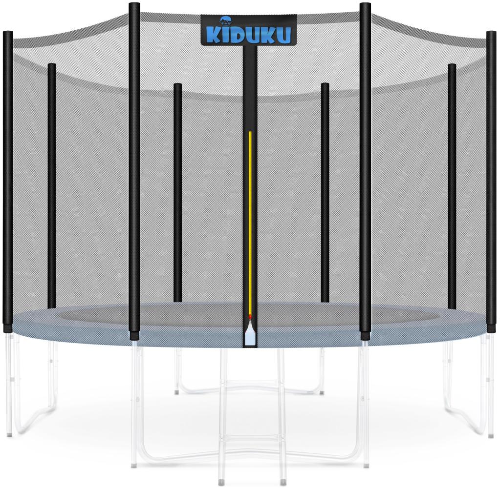 KIDUKU Trampolin Ersatznetz Ø 427 cm - 12 Stangen Sicherheitsnetz Trampolinersatznetz Bild 1