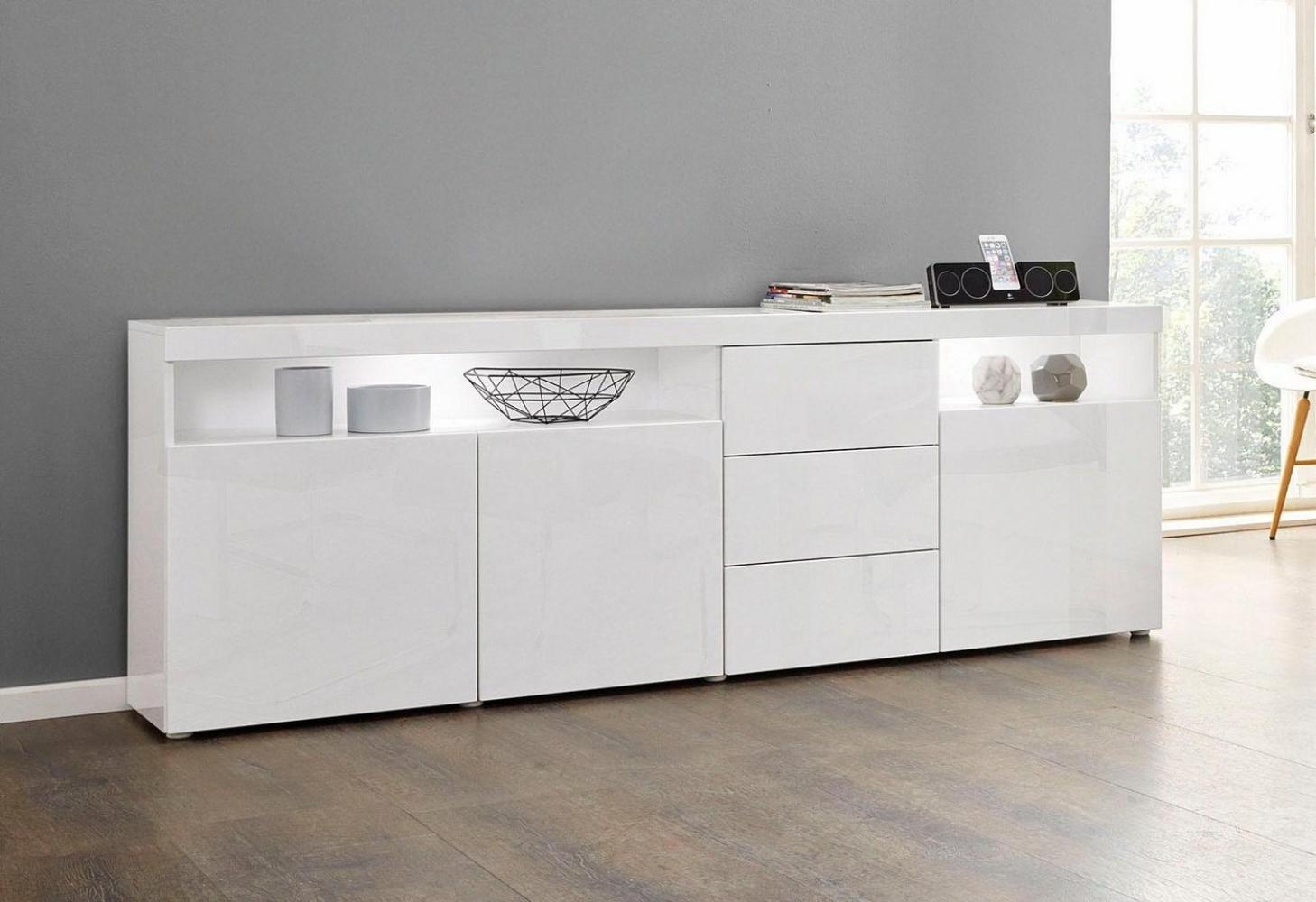 borchardt Möbel Sideboard Kapstadt, Breite 200 cm mit 3 Schubkästen Bild 1