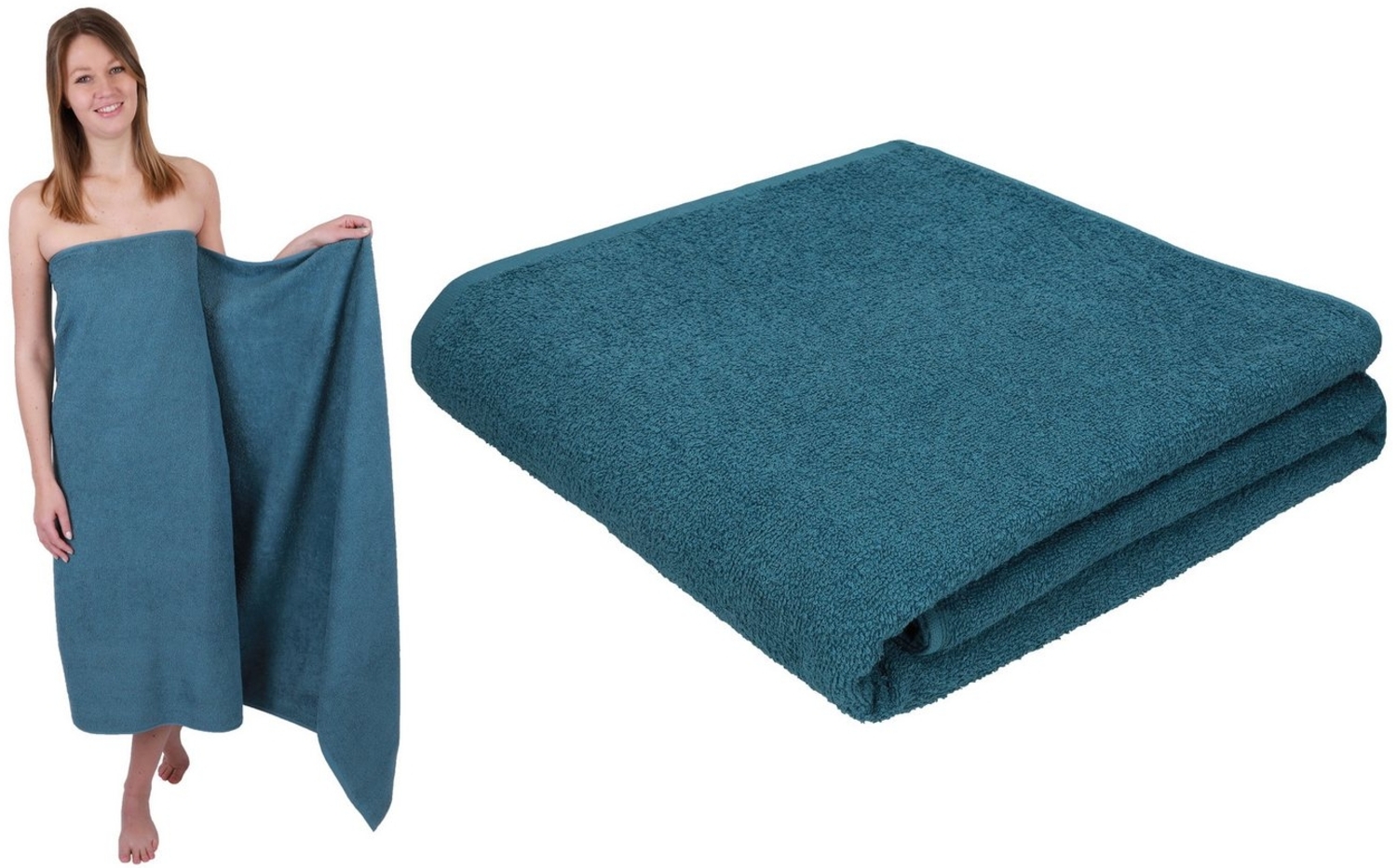 Betz Badetuch 2 Stück Badetücher groß XXL Berlin 100x200 cm Badetuch Saunatuch, 100% Baumwolle (Set, 2-St), Badetuch Saunatuch Badetücher Saunatücher Bild 1