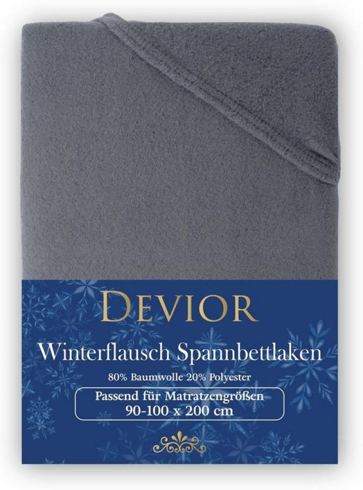 Devior Spannbettlaken Spannbetttuch Bettlaken Winter Flausch Warm Leintuch 80% Baumwolle, Fleece, Gummizug: Rundumgummizug, Matratzen Bezug bis 22cm Matratzenhöhe Kuschelig Flauschig Bild 1