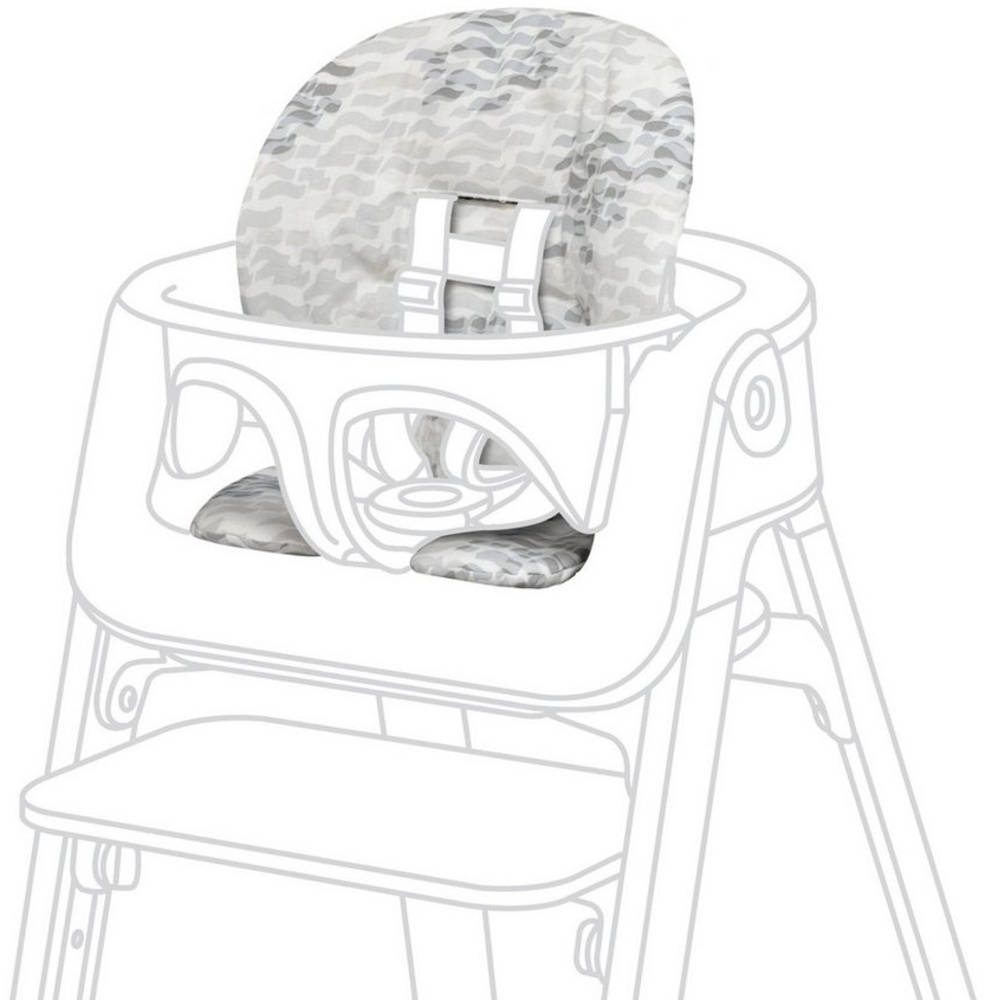 Stokke Sitzkissen für Steps Hochstuhl Waves Grey Bild 1
