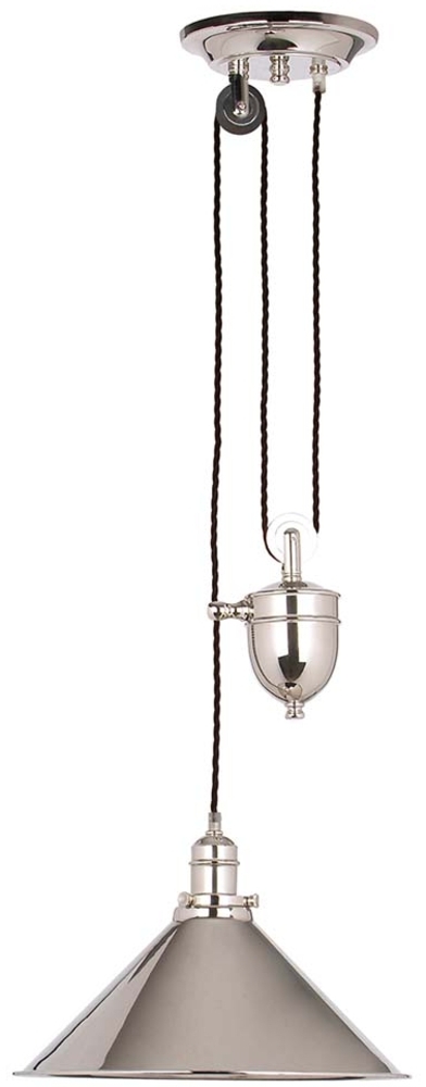 Elstead Lighting Provence 1-Light Rise and Fall Pendelleuchte Nickel poliert Bild 1