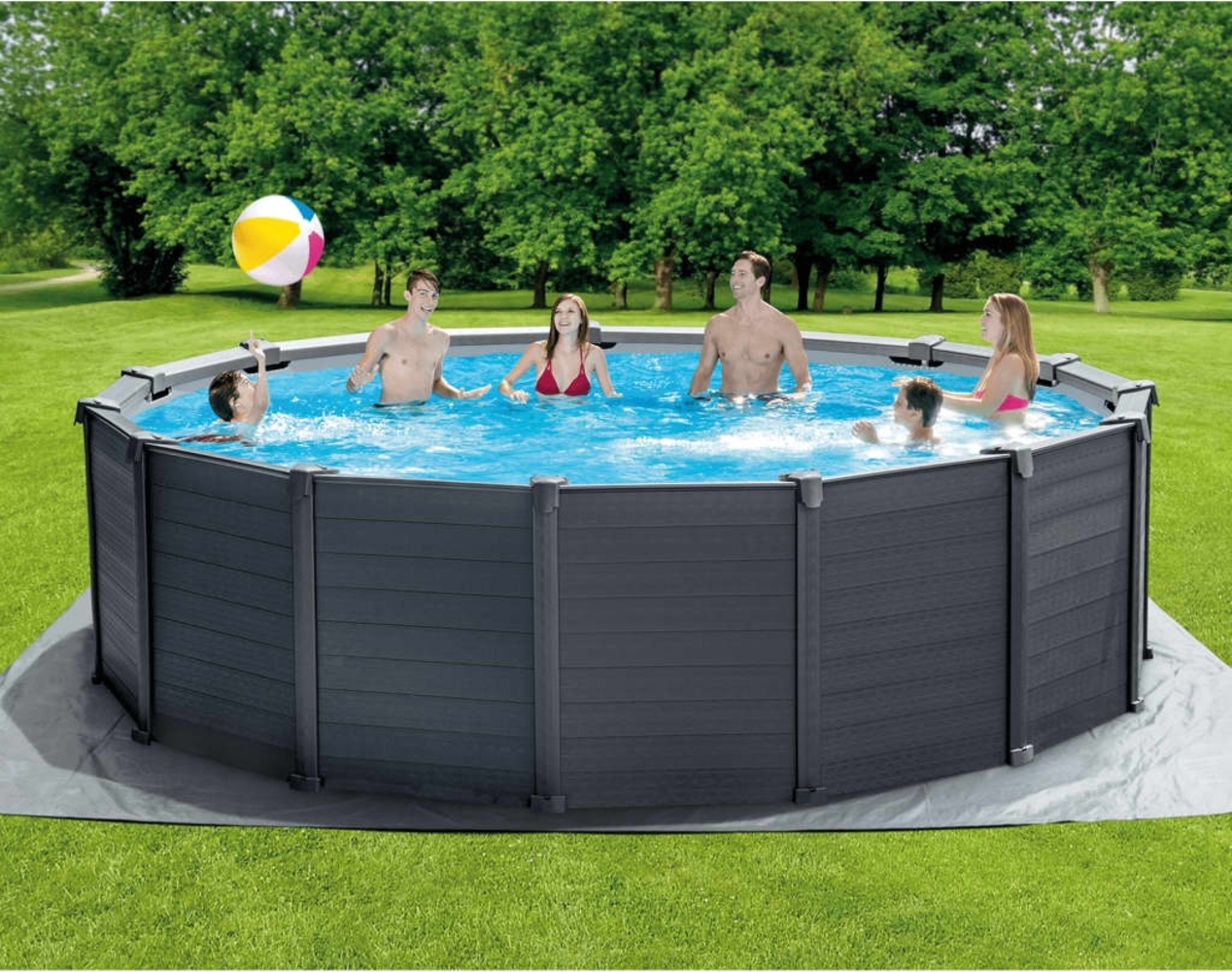 Intex Aufstellpool-Set Graphite Gray Panel 478x124 cm 3202944 Bild 1