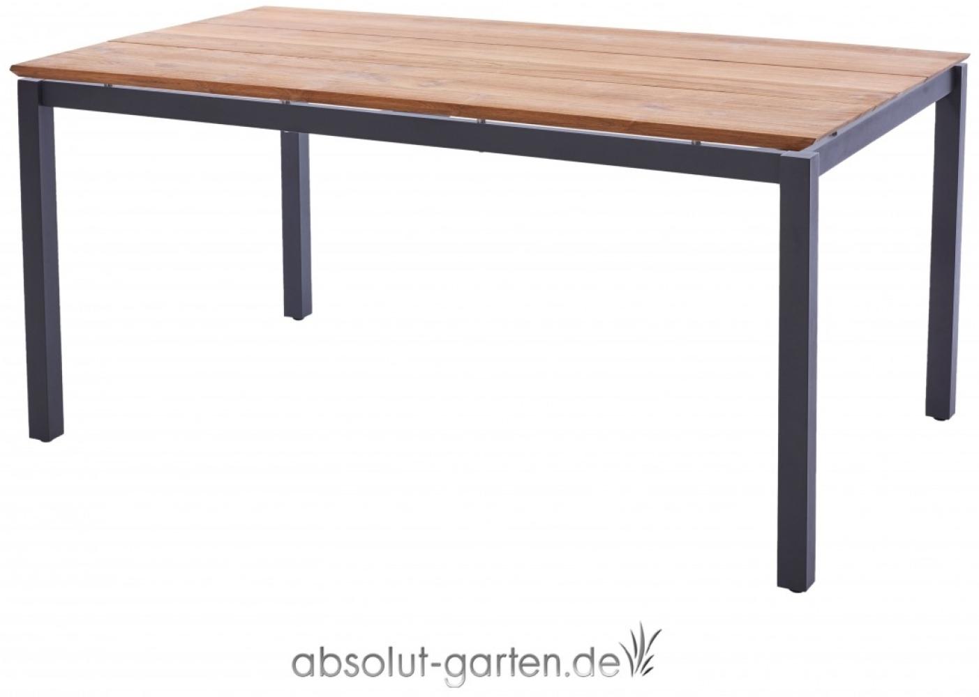 Tisch San Marino 158 cm (Recycled Teak Edelstahl Dunkelgrau) Bild 1