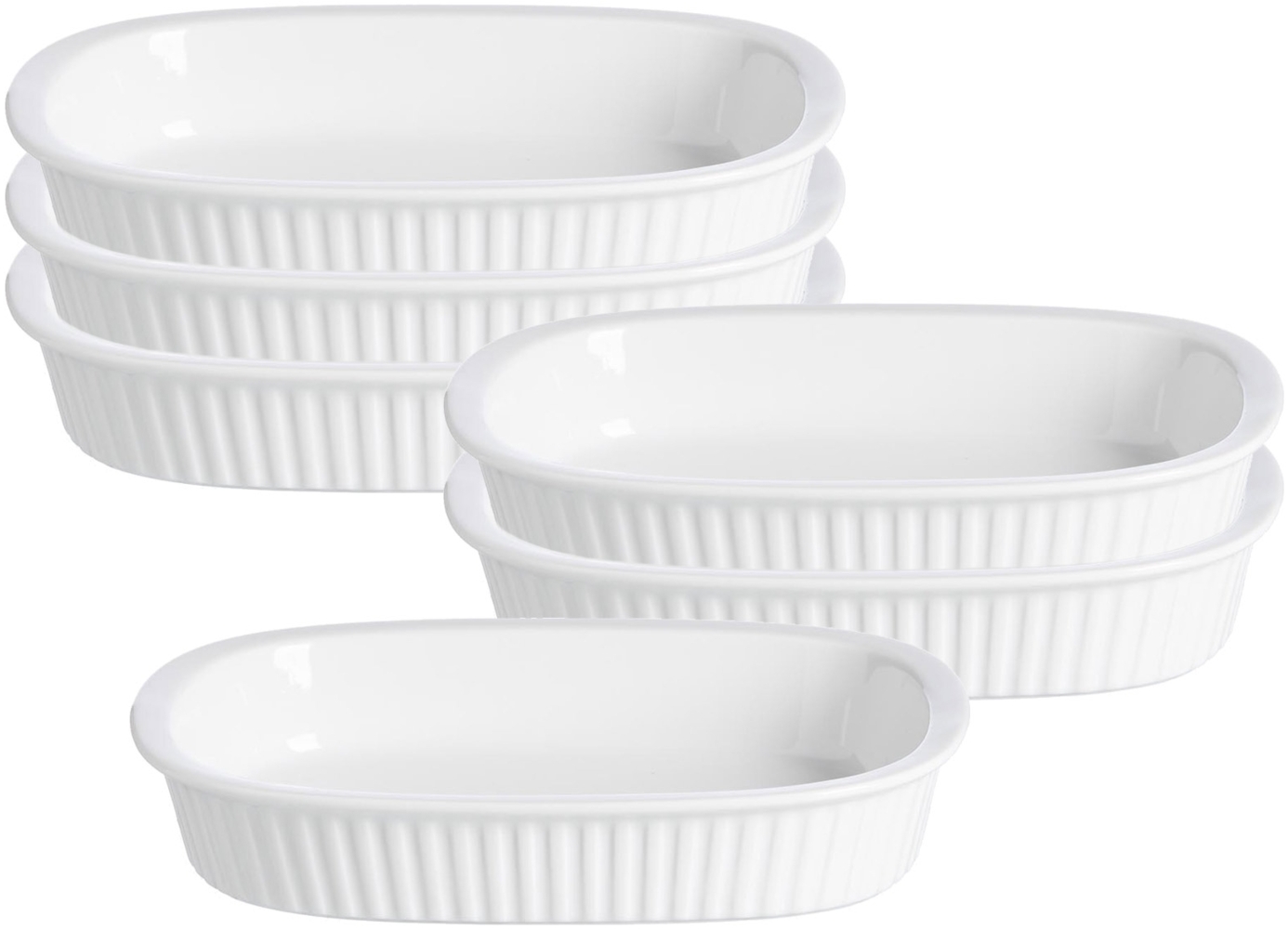 Ritzenhoff & Breker Bianco Auflaufform 22 x 16 cm 6er Set - DS Bild 1