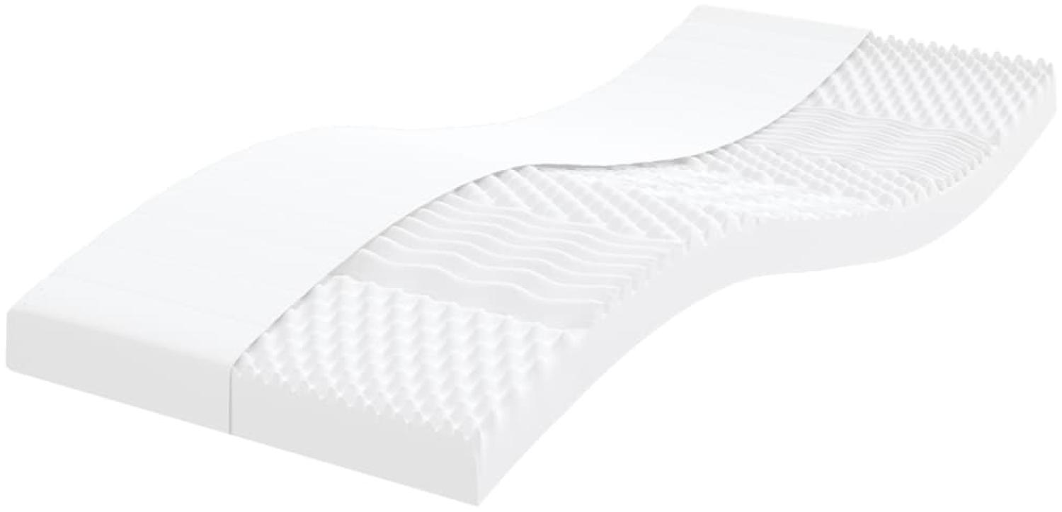 vidaXL Schaumstoffmatratzen 2 Stk. 90x200 cm 7-Zonen Härtegrad 20 ILD 356363 Bild 1