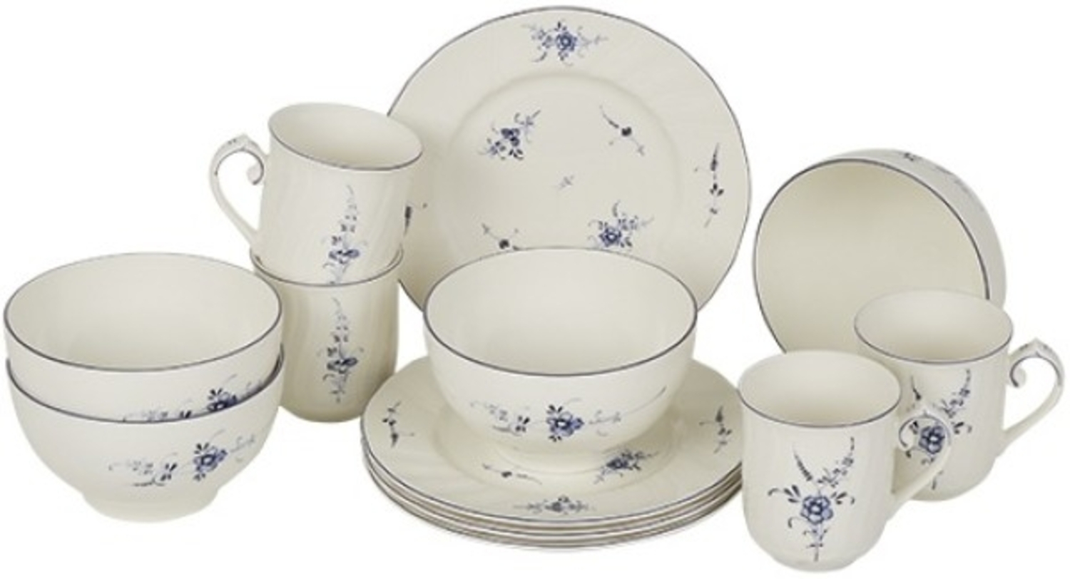 Villeroy & Boch Vieux Luxembourg Frühstücks-Set für 4 Personen / 12 Teile Bild 1
