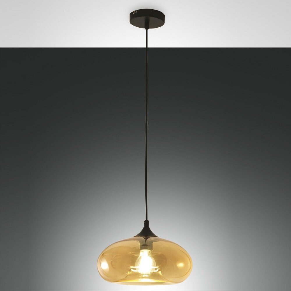 FABAS LUCE 3489-40-125 Pendelleuchte Ela amber 27cm Bild 1