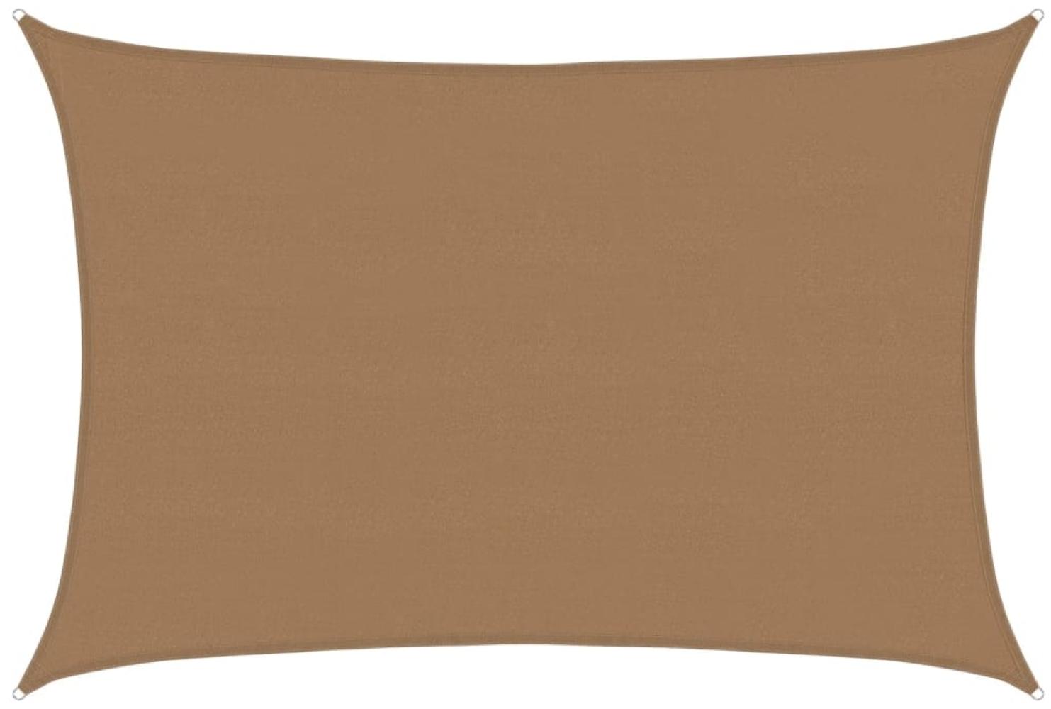vidaXL Sonnensegel 160 g/m² Taupe 5x7 m HDPE 311412 Bild 1