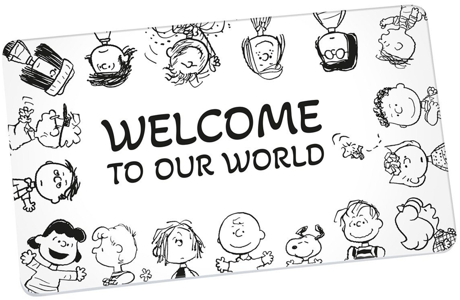 Geda Labels GmbH Frühstücksbrett Peanuts Comic Edition, Melamin, (1-St), Weiß, 23,5x14,5x0,3, spülmaschinengeeignet Bild 1