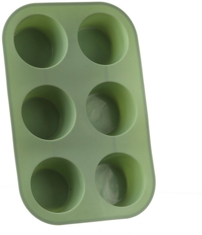 MARELIDA Muffinform Muffinform für 6 Muffins Platinum Silikon mintgrün Backform Cupcake, (1-tlg) Bild 1