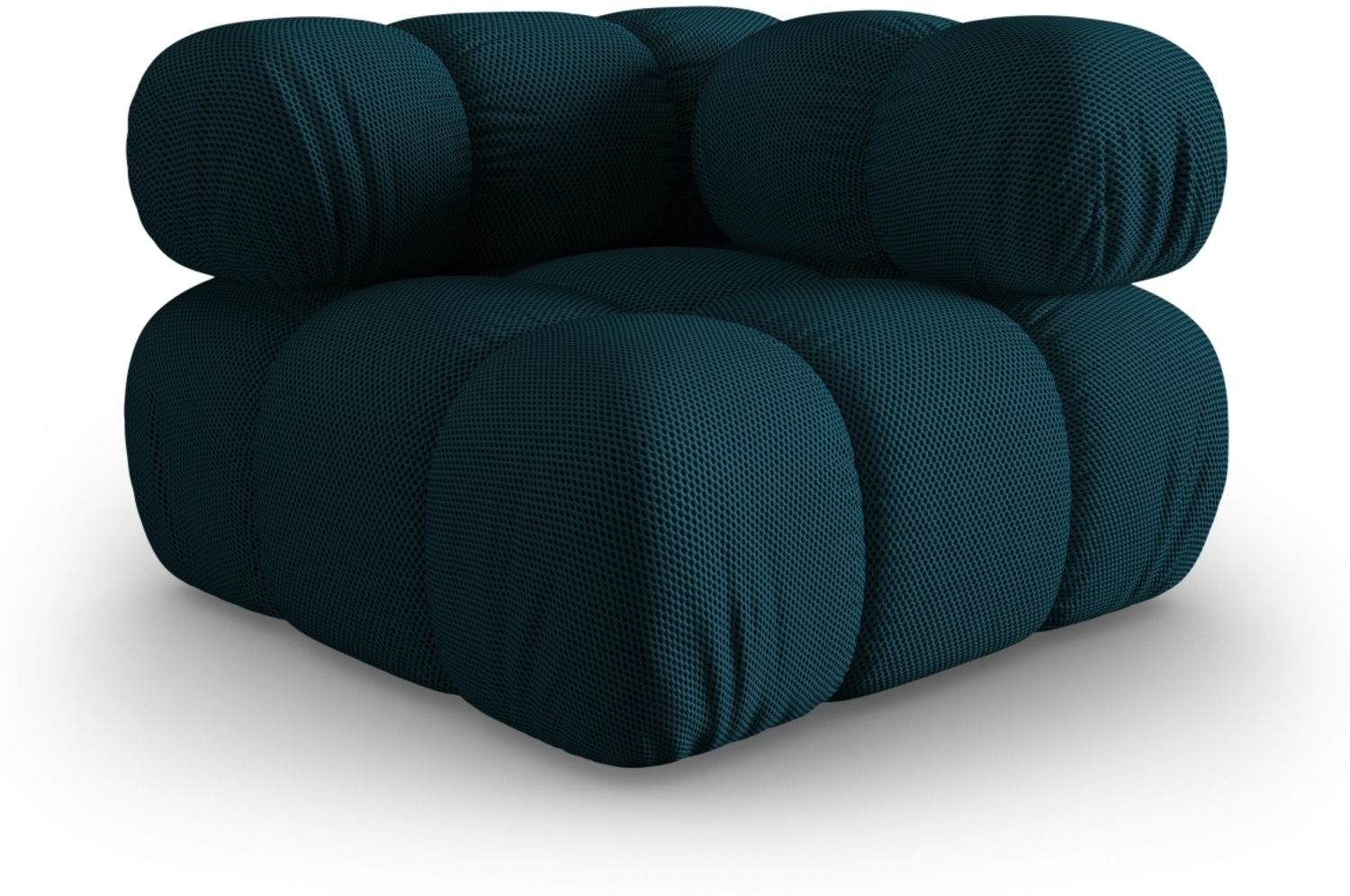 Micadoni symmetrisches Eckmodul Bellis 3D-Stoff Sonic Marineblau Bild 1