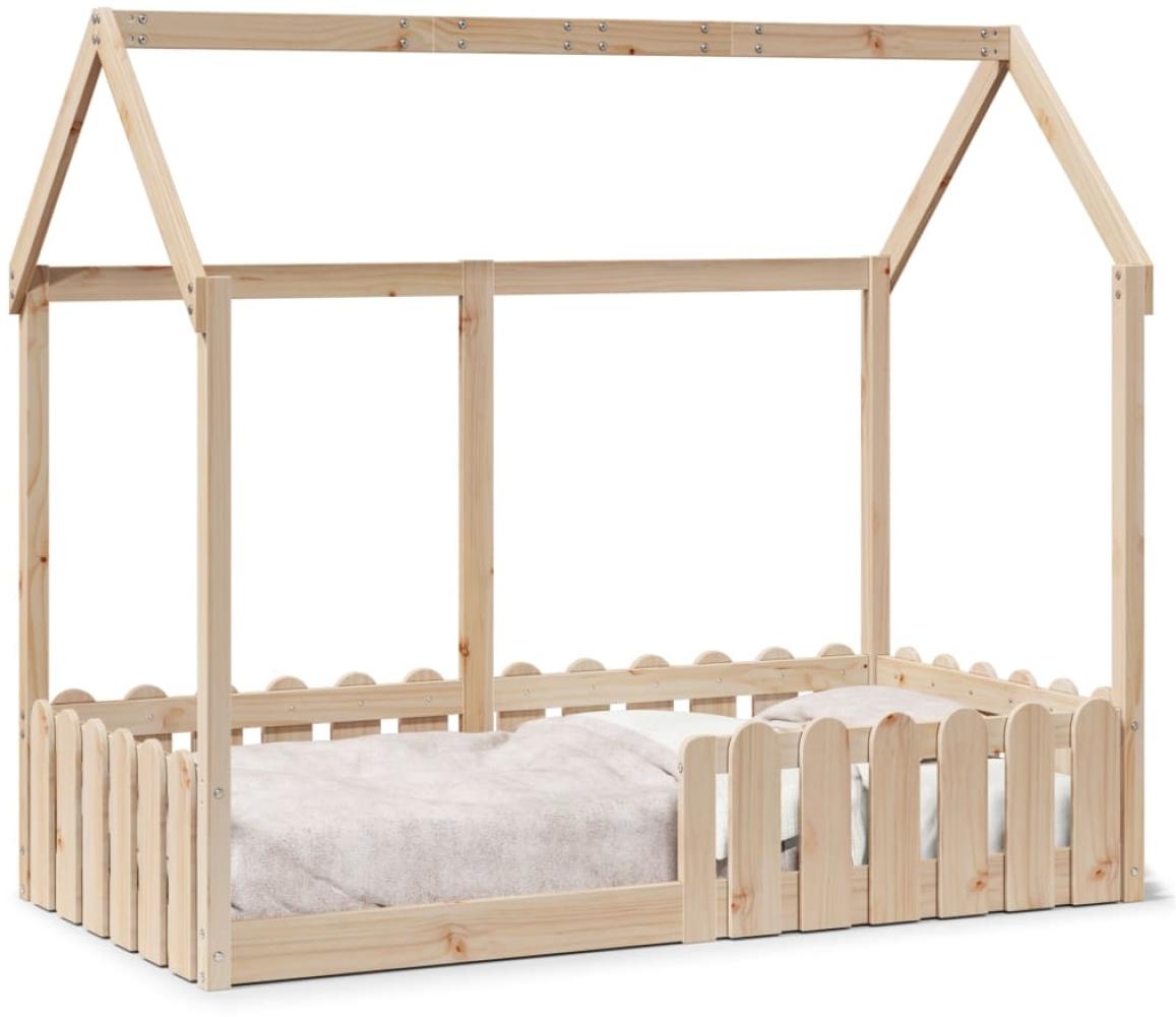 vidaXL Kinderbett Hausbett 80x160 cm Massivholz Kiefer 850695 Bild 1