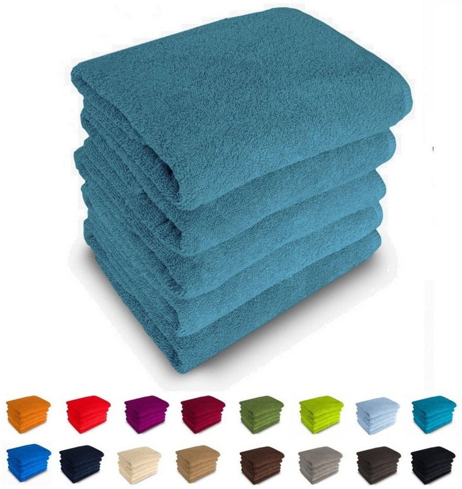 MatratzenL.A.B® Duschtücher 70x140 cm Rimini 500 g/m² Blauer Schwan®, 100% Baumwolle (Duschtücher), Badetücher, Frotee, 23 Farben, mit Aufhänger, einzeln verpackt Bild 1