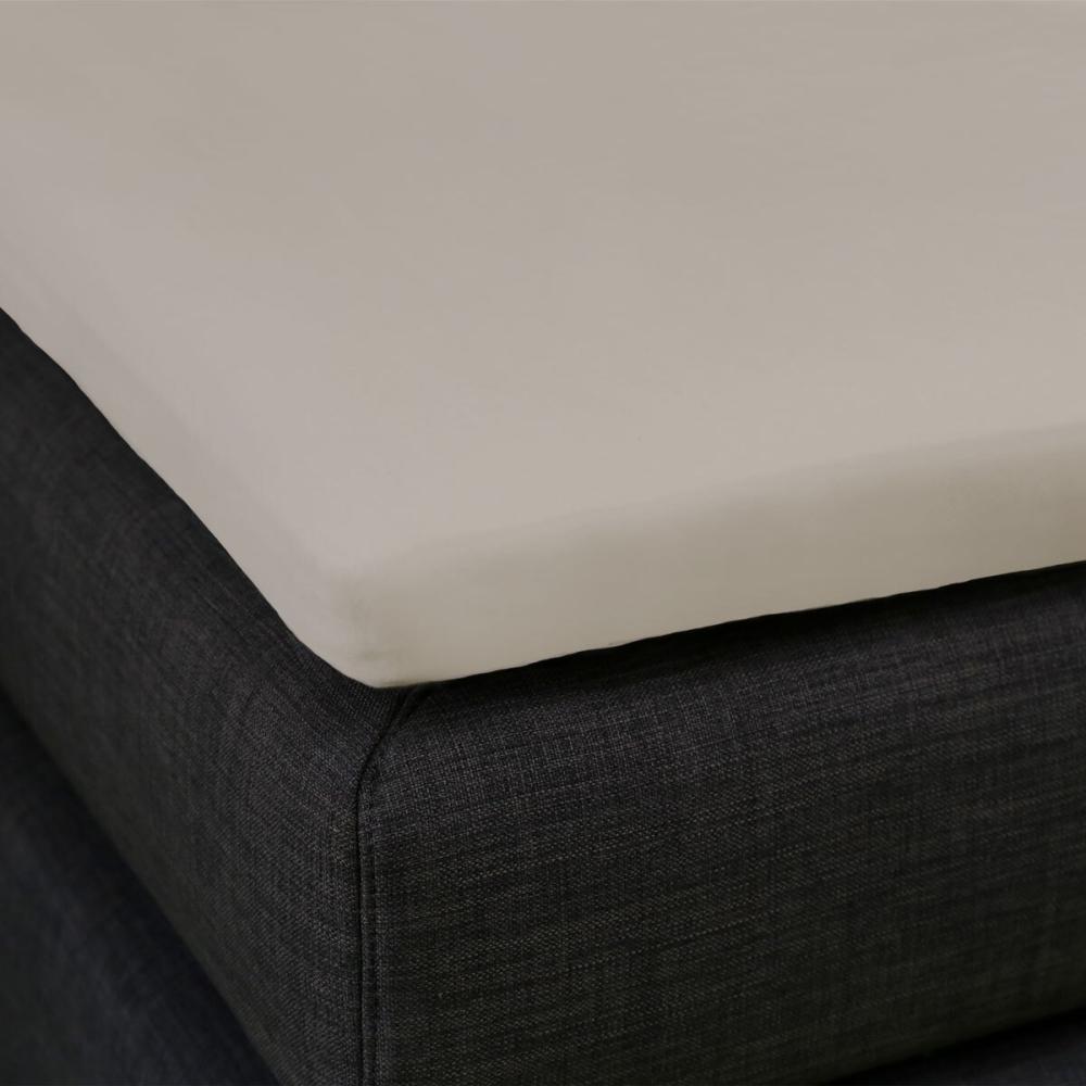 Formesse Bella Donna Topper Spannbetttuch La Piccola|90x200 cm| platin Bild 1