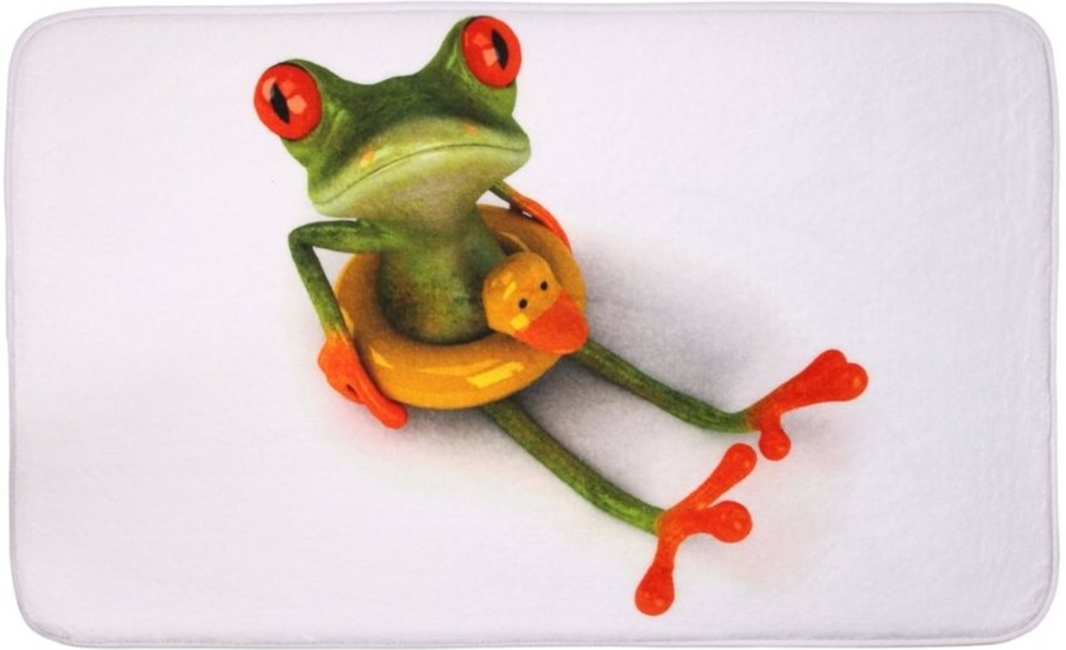 Sanilo Badematte Froggy, rutschhemmend, waschbar, schnelltrocknend, Polyester, rechteckig, sehr weich, hochwertig & modern, 50 x 80 cm oder 70 x 110 cm Bild 1