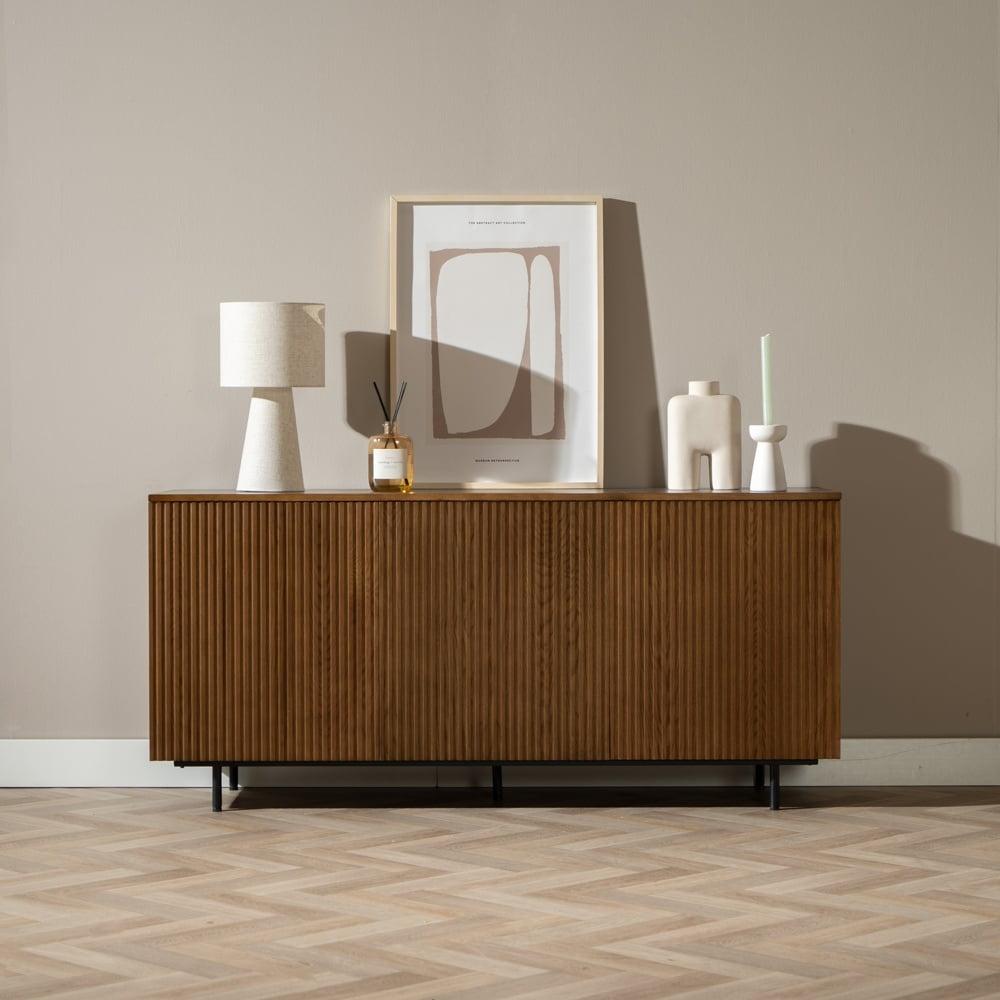 Bronx71 Sideboard Haley Eiche dunkel 160x45x74 cm Bild 1