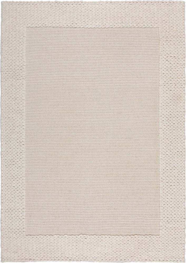 Kadima Design Exklusiver Wohnzimmerteppich "Calder", Wolle-Polyester-Mix, Farbe: Beige, 200x290 cm Bild 1