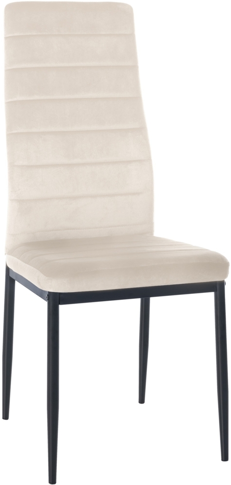 CLP Esszimmerstuhl Mayfair,creme Samt Bild 1