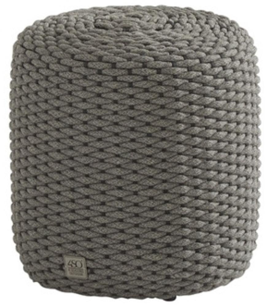 4Seasons Muffin Rope Pouf rund 40 cm Mid Grey Bild 1