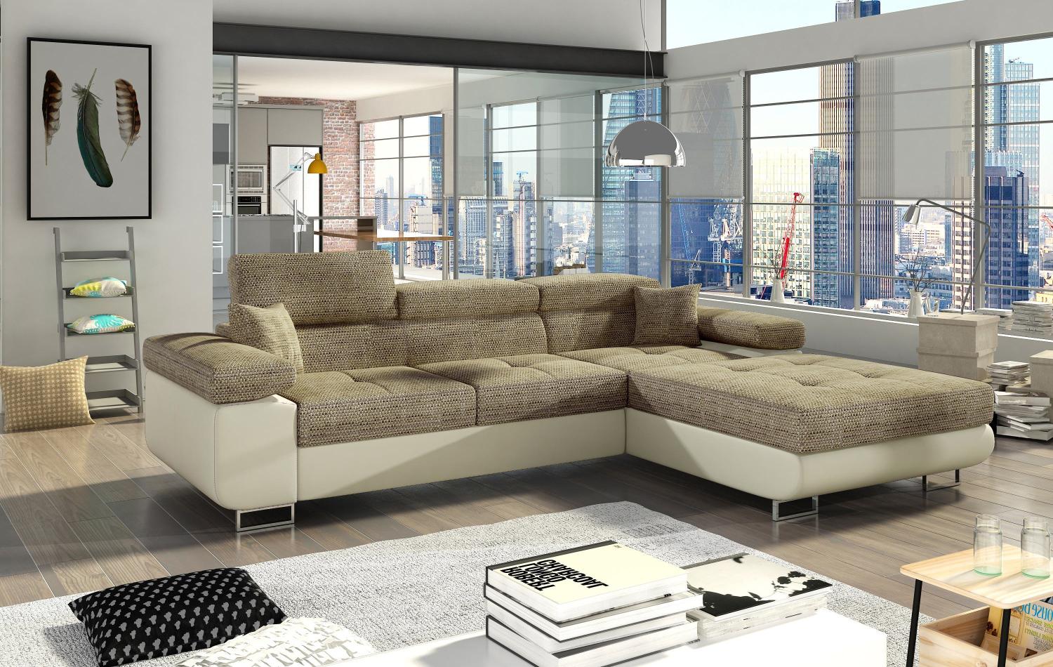 Wohnideebilder Armando Beige Ecksofas & Eckcouches Armd_02 Bild 1